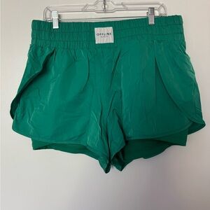 Offline Aerie Vibrant Green Athletic Shorts